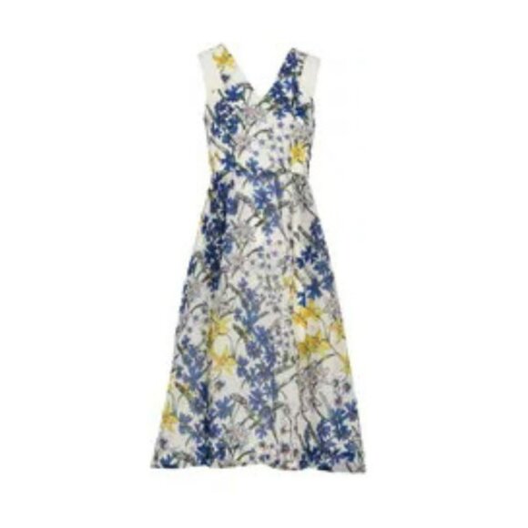 Whistles Bluebell Print Organza Dress Size 0 - Picture 9 of 9